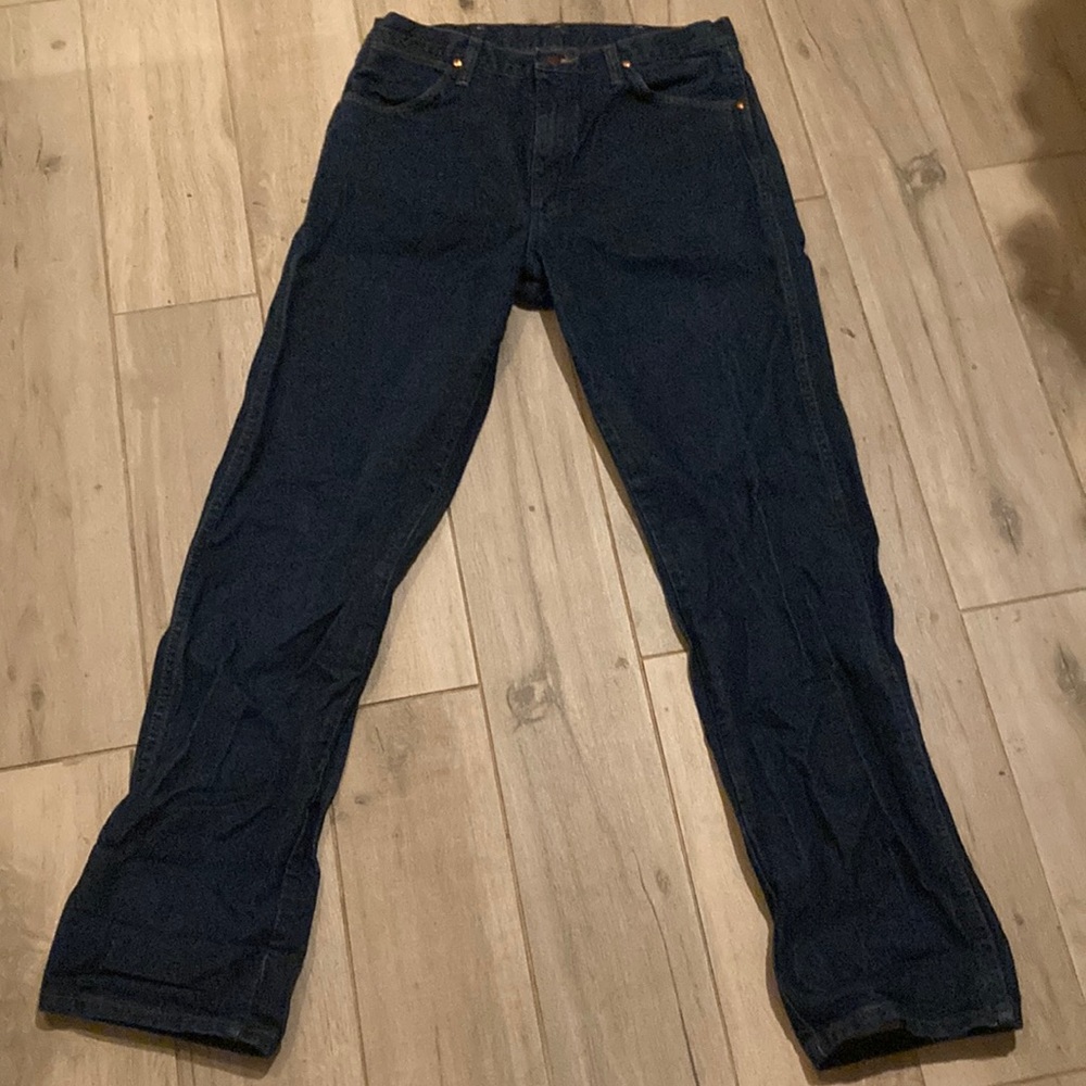 Vintage wranglers dark blue denim 34x34